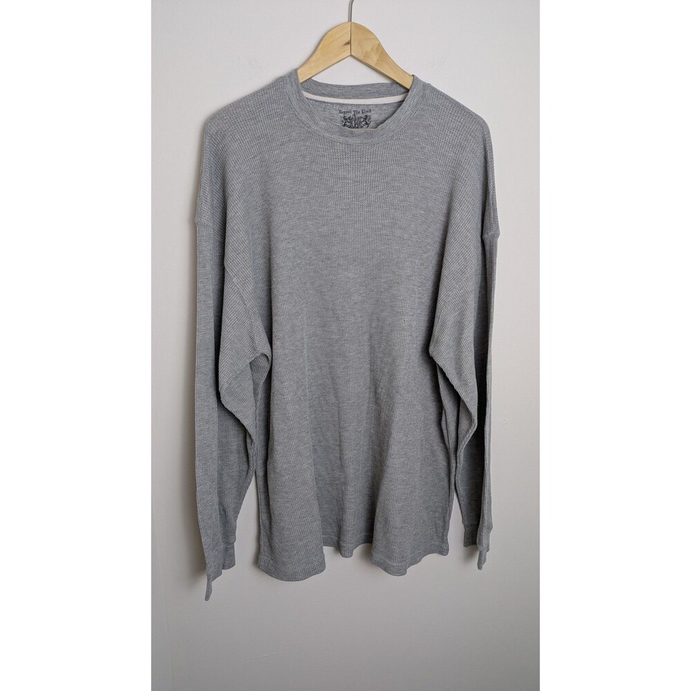 Men's 3XL Waffle Knit Henley Long Sleeve Layer Heritage Outdoor Gorpcore Utility